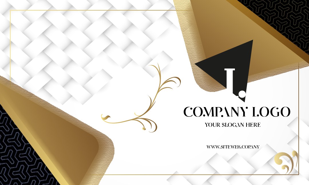 Business card template, blank
